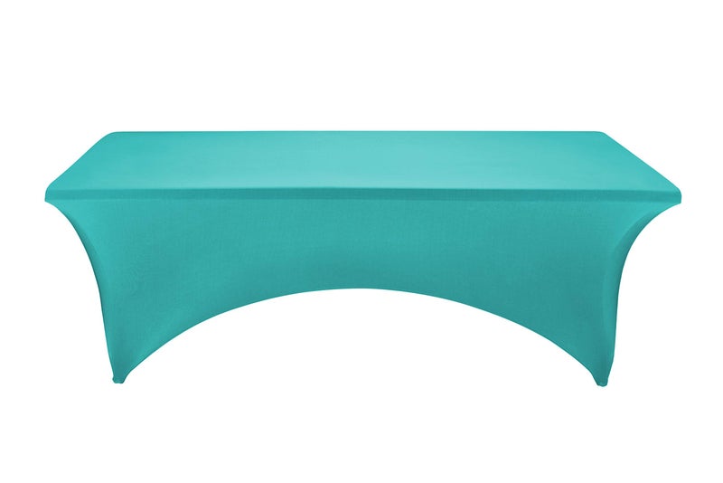 LZY Spandex Fitted Stretch Table Cover for 6 ft or 4ft or 8ft Folding Table, Rectangular Cocktail Tablecloth, Perfect for Party or Banquet - Image 2
